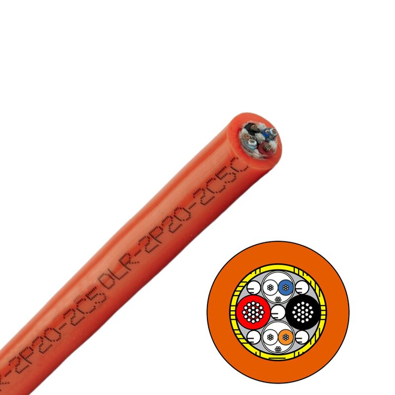 ROV Cable Manufacturer - 2-9-Core 10-14AWG Seawater Resistant Zero Buoyancy Floating Watertight Umbilical Cable Stranded