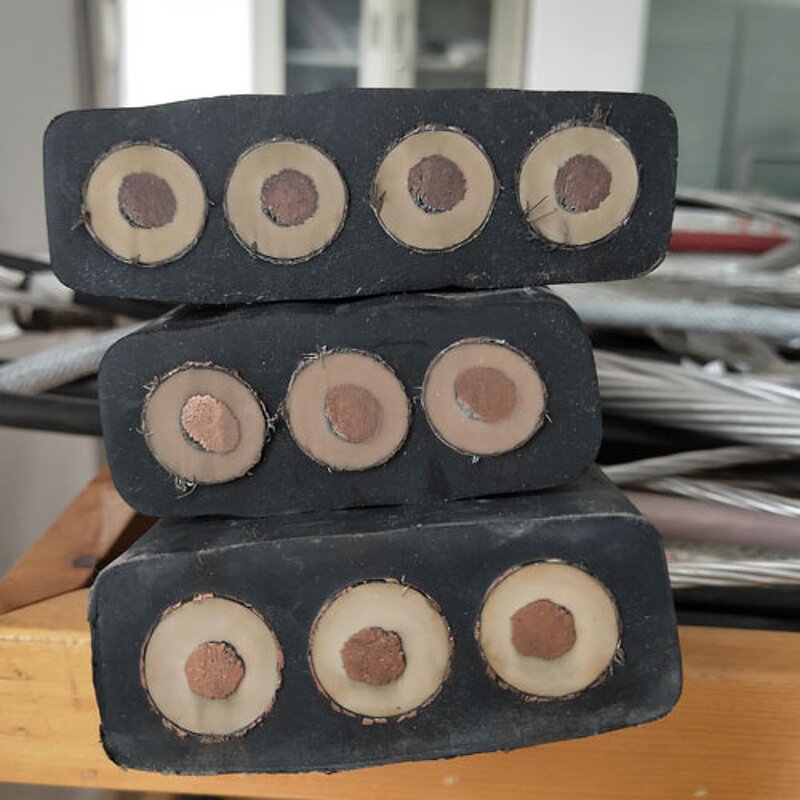 High Voltage Rubber Sheathed Cable Manufacturer - GKFB 6-10KV 3*70 +3*25 Flat for Port Mining Coal Bucket Wheel Drum Crane Reeling