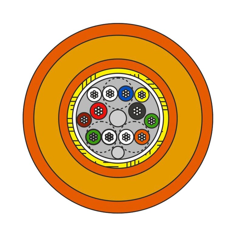 Underwater Umbilical Cable Manufacturer - Orange Polyurethane Sheath for Diving Equipments Neutral Buoyant 12 Cores