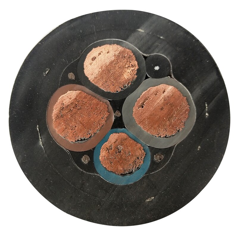 Multicore Rubber Cable Manufacturer - H07RN-F 4G2.5mm2 Silicone Round Copper Wire Flexible Cabtyre