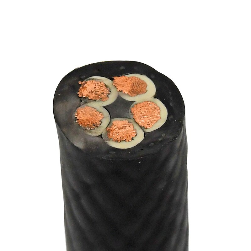 Rubber Cable Manufacturer - H07RN-F 450/750V EPR Insulation 3.3kV 3x120mm2 Flexible Copper for Sea Port and Dams