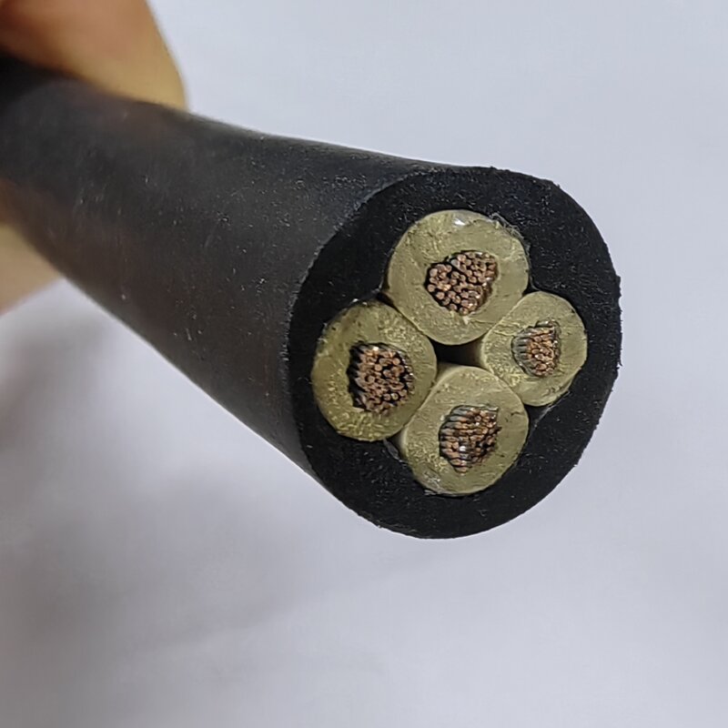 Rubber Power Cables Manufacturer - H07RN-F Stranded Bare Copper Soft 2-4 Core