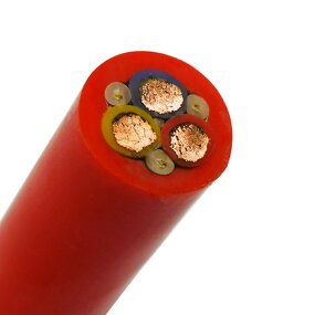 Multicore Rubber Cable Manufacturer - H07RN-F 4G2.5mm2 Silicone Round Copper Wire Flexible Cabtyre