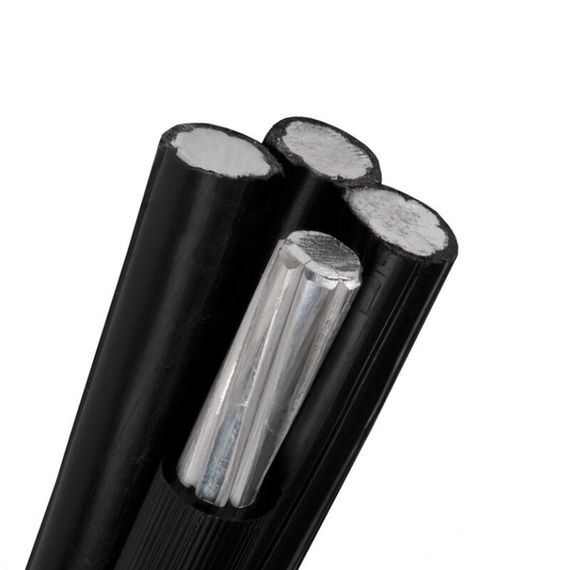 Aluminum ABC Cable Manufacturer - ALUS Conductors 4x50mm Halogen Free PE-insulated Aerial Bundled 0.6/1kv