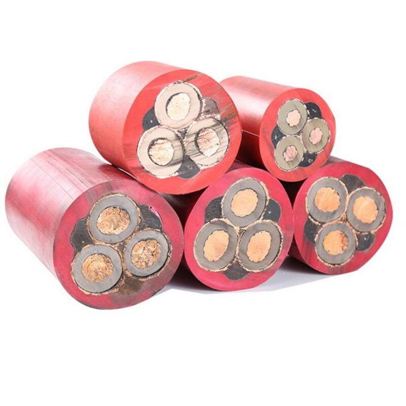 Underground Mining Cable Manufacturer - NSSHOU SHD-GC CPE Rubber Amoured Mining Machine Energy Electrical Submersible Pump Cable