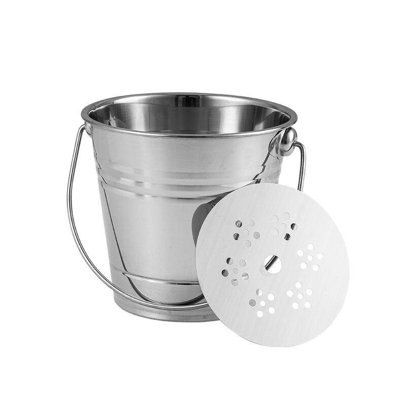 Ice Bucket Manufacturer - Portable Stainless Steel with Filter Polishing Silver Ice Cube Tubs Set Indoor Outdoor for Wine Beer