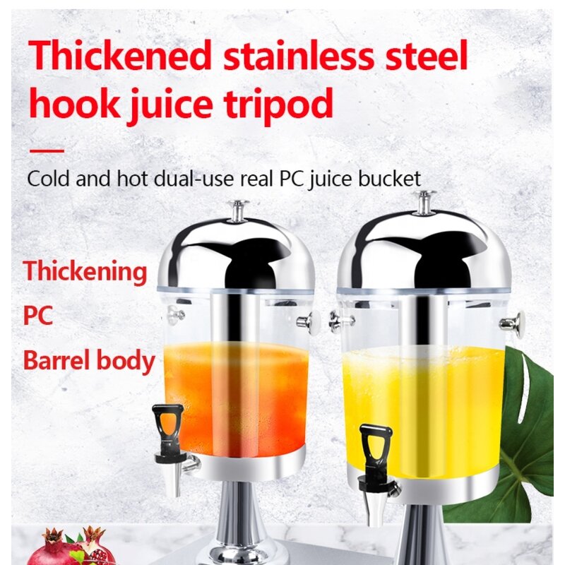 Beverage Dispenser Manufacturer - Stainless Steel Catering Cold 3 Tanks Juice Drinking with High Quality Glass