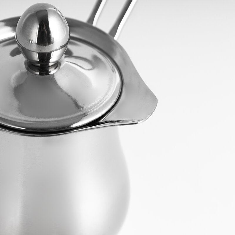 Turkish Coffee Pot Manufacturer - Modern Stainless Steel with Long Handle and lid Stove for Milk