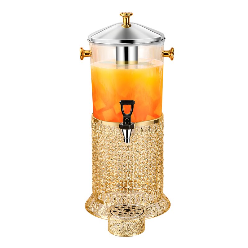 Juice Dispenser Manufacturer - Golden Luxury Cold Drink Beverage Stainless Steel Coffee for Catering Buffet