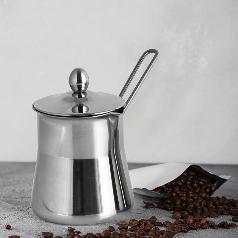 Coffee Pot Manufacturer - Luxury Cooking Serving Pots Stainless Steel Milk Arabic Turkish Moka