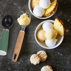 Ice Cream Scoop Manufacturer - Stainless Steel Fruit Serving Tool Plastic Minimalist Scooper Ball Former Sorbet Server Kitchen Gadgets