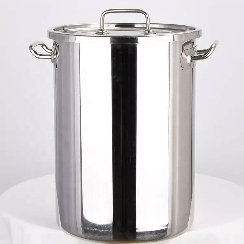 Soup Stock Pots Manufacturer - Tall Large High for Commercial Kitchen Cooking with Stainless Steel Lid for Industrial Hotels