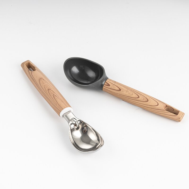 Ice Cream Scoop Manufacturer - Stainless Steel Fruit Serving Tool Plastic Minimalist Scooper Ball Former Sorbet Server Kitchen Gadgets