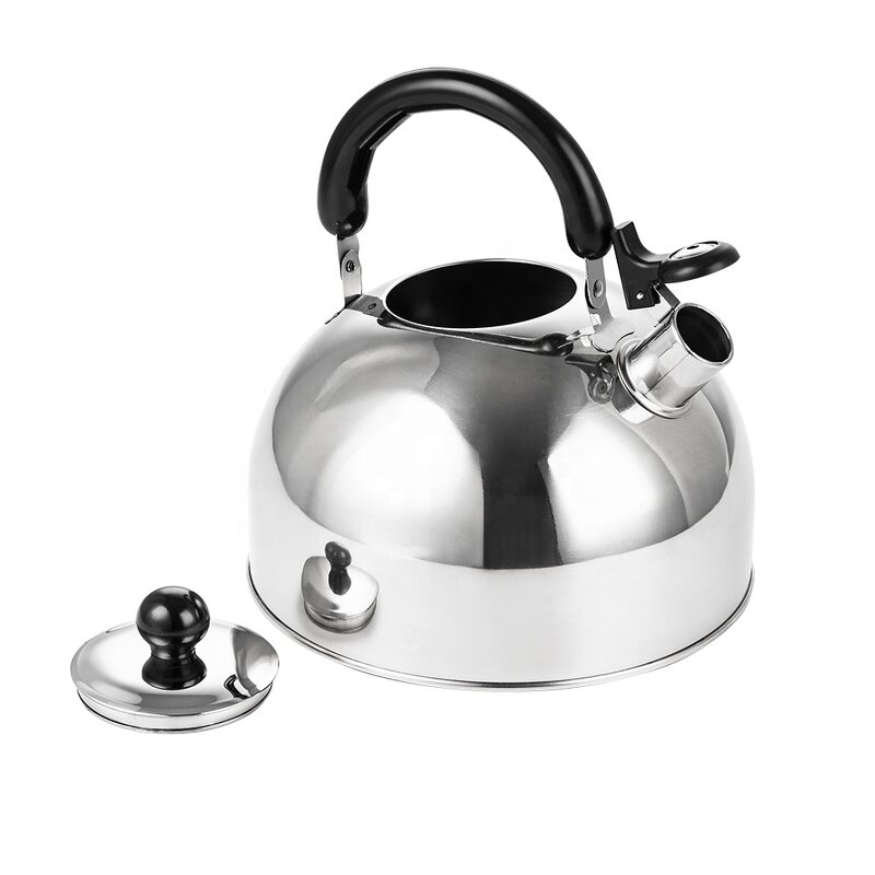 Tea Pots Manufacturer - Red Black Silver Color 1L 2L 3L 4L 5L Stainless Steel Water Kettle Gas Stove Top Whistling Kettle