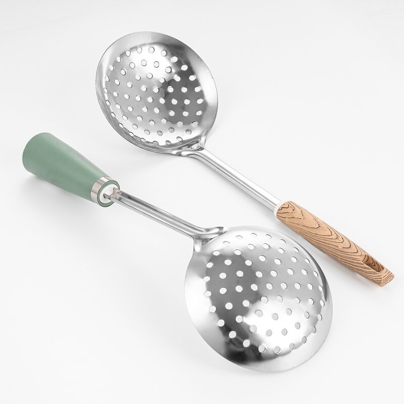 Kitchen Utensils Set Manufacturer - Wholesale Stainless Steel Slotted Spoon Stirring Spatula Spoon Ladle Soup Home Cooking Pasta Accessories