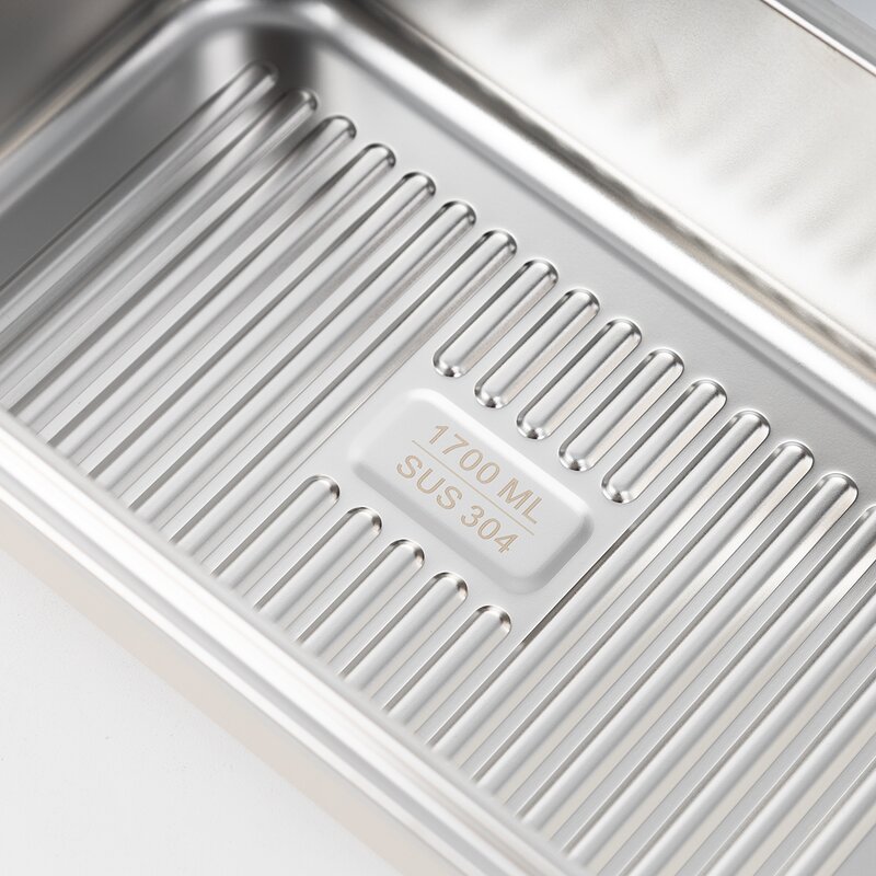 Food Storage Containers Manufacturer - Large 304 Stainless Steel with Handle Plastic Leak Proof Lids Stackable Kitchen Box Set