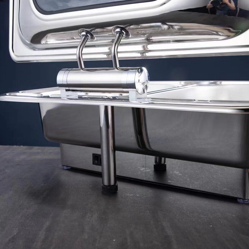 Electric Chafing Dish Manufacturer - 9L Luxury Hydraulic Silver Gold Food Warmer Smart Touch