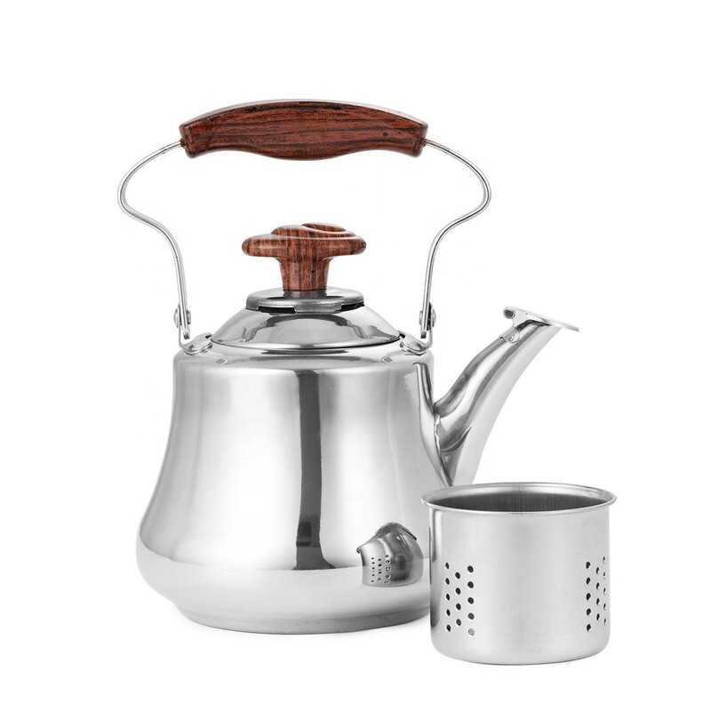 Coffee Pot Manufacturer - Muxing Factory Large Capacity Modern Stainless Steel Big with Strainer Filter