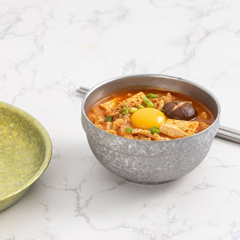 Bowl Manufacturer - Nature Color Crystallized Pure Titanium Non-Toxic Double Walled Insulated Outdoor Camping Lightweight Rice Salad Set