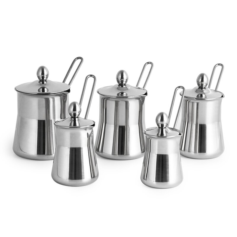 Coffee Pot Manufacturer - Luxury Cooking Serving Pots Stainless Steel Milk Arabic Turkish Moka