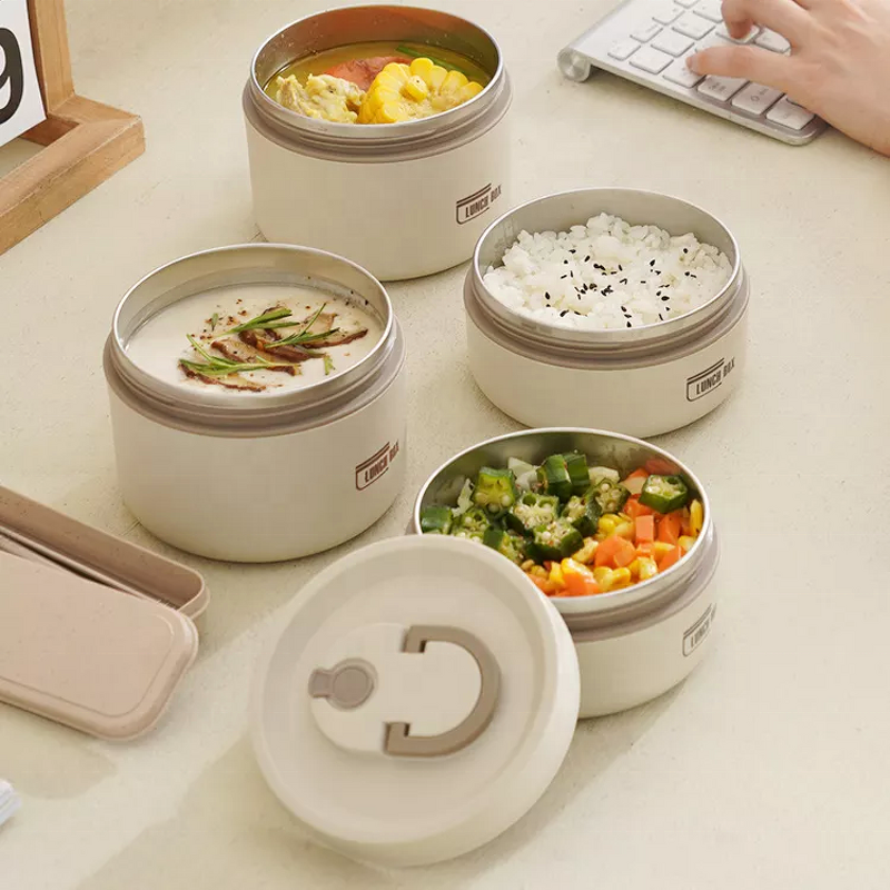 Lunchbox Manufacturer - 304 Stainless Steel Insulated Keep Warm Thermal Bento Food Storage Tiffin Set for Kid School