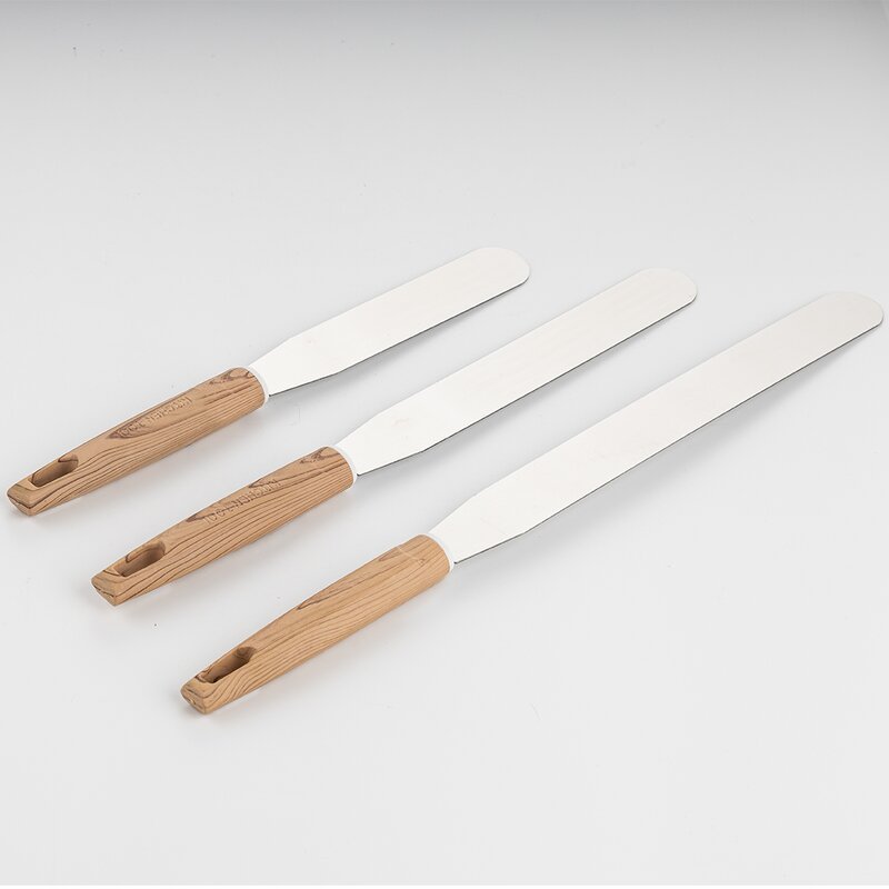 Icing Spatula Manufacturer - Stainless Steel Angled Cream Smoothing Cake Curved Frosting Baking Tools Kitchen Decorating Gadgets Set