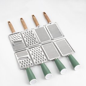 Grater Manufacturer - Wholesale Stainless Steel Zester Multifunctional Tool for Cheese Vegetables Fruits Home & Kitchen Gadgets Utensil Set