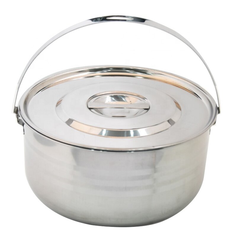 Hot Pot Set Manufacturer - Bulk Wholesale Large Capacity Soup Pot Stainless Steel Cooking Pot Set with Handle