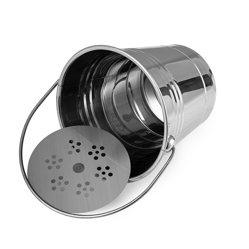 Ice Bucket Manufacturer - Portable Stainless Steel with Filter Polishing Silver Ice Cube Tubs Set Indoor Outdoor for Wine Beer