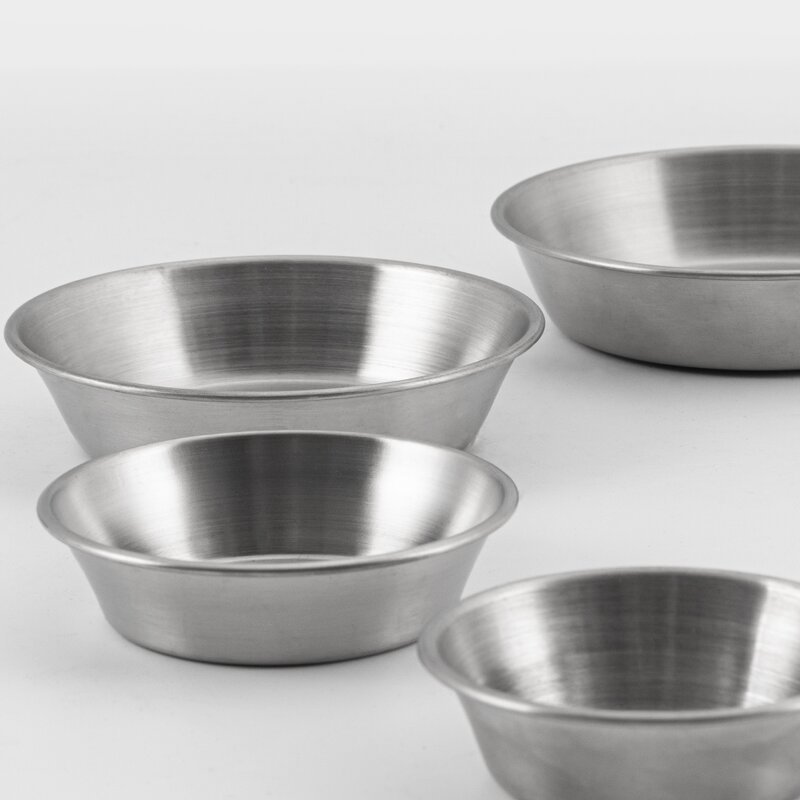 Soy Plate Manufacturer - Restaurant Stainless Steel Small Mexican Dip Taco Serving Dipping Sauce Bowls
