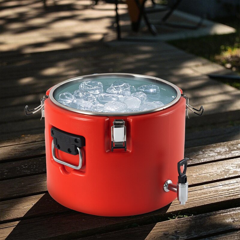 Insulated Bucket Manufacturer - Stainless Steel Large Capacity Food Warmer & Beverage Beer Cooler with Tap Spigot
