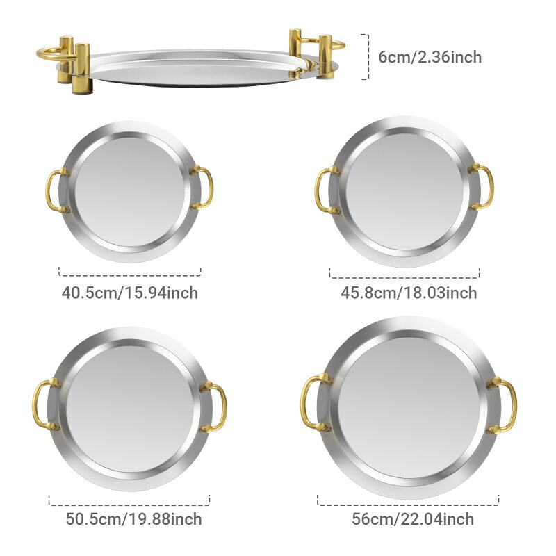 Serving Plates Manufacturer - Large Round Modern Luxury Nordic Decoration European for Hotel Candy Nut Food Dinner