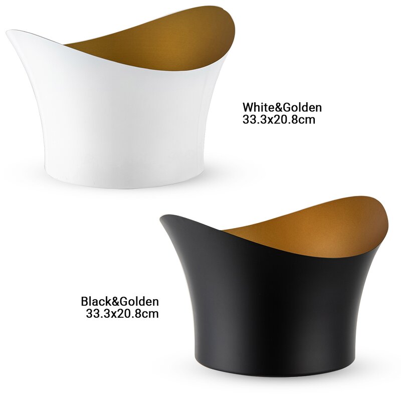 Beverages Tubs Manufacturer - Large Gold Black and White with Big Luxury Stainless Steel Ice Bucket Wine champagne Multi Bottle