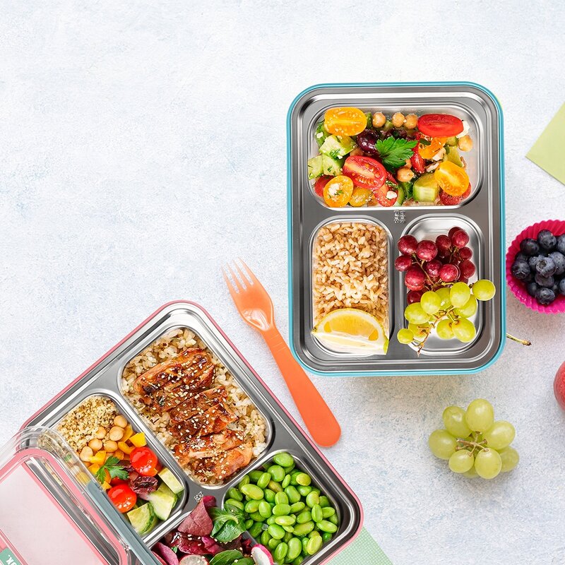 Lunch Box Manufacturer - Wholesale Customized 304 Airtight Leakproof Sealed Office Adult Bento Kids Tiffin