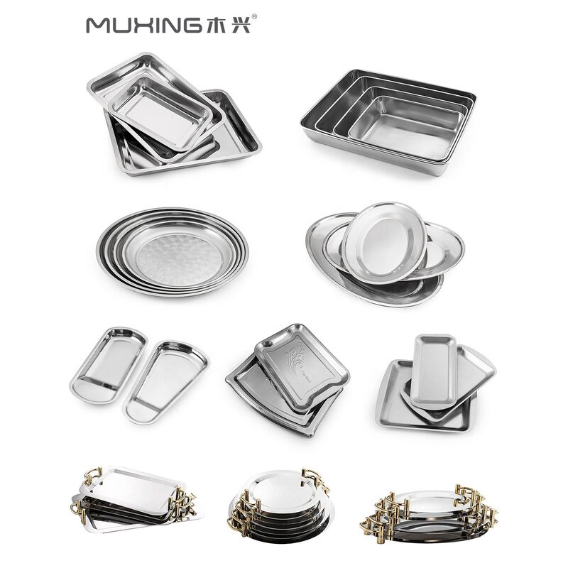 Seasoning Dishes Manufacturer - Japanese Rectangular Stainless Steel Snack Soy Sauce Square Dipping Bowl Plate for Restaurant