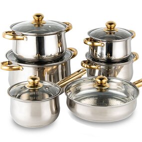 Cookware Set Manufacturer - Hotel Professional Kitchenware Pots and Pans Stainless Steel Hotel Restaurant