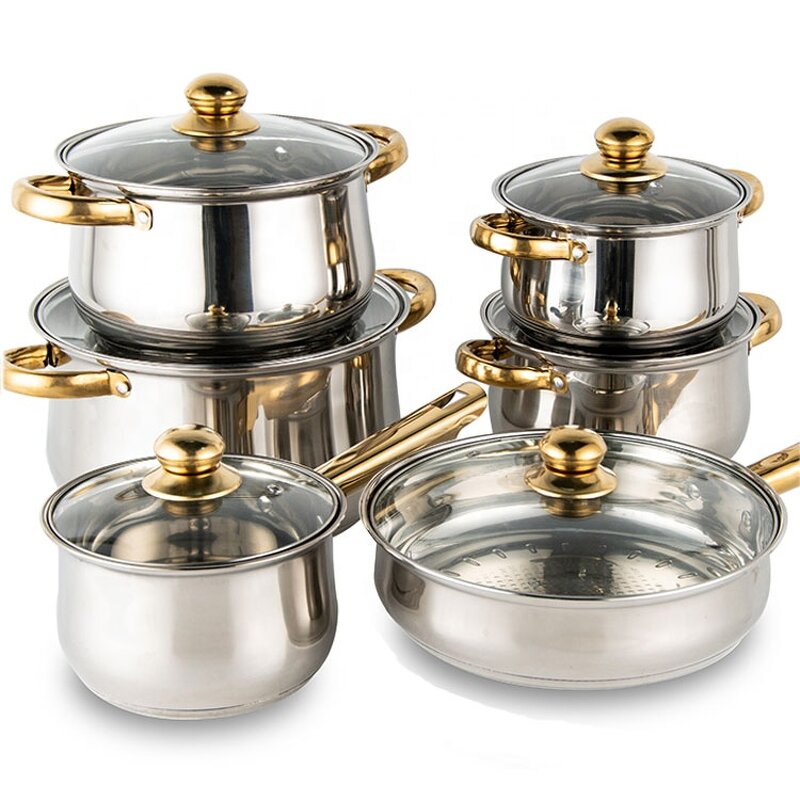 Cookware Set Manufacturer - Hotel Professional Kitchenware Pots and Pans Stainless Steel Hotel Restaurant