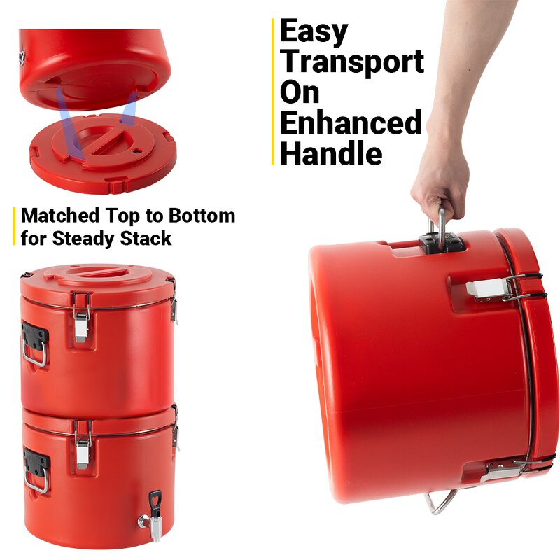 Insulated Bucket Manufacturer - Stainless Steel Large Capacity Food Warmer & Beverage Beer Cooler with Tap Spigot