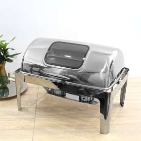Chafing Dishes Manufacturer - 9 Liter Silver Food Warmer High Quality Chef Buffet Set for Hotel Catering