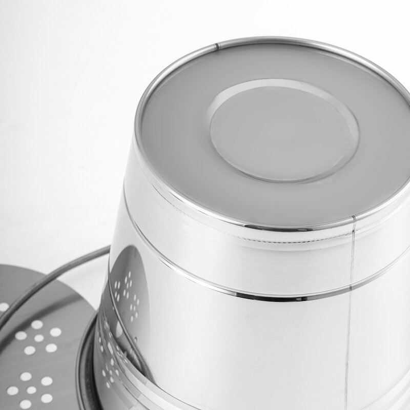 Ice Bucket Manufacturer - Portable Stainless Steel with Filter Polishing Silver Ice Cube Tubs Set Indoor Outdoor for Wine Beer