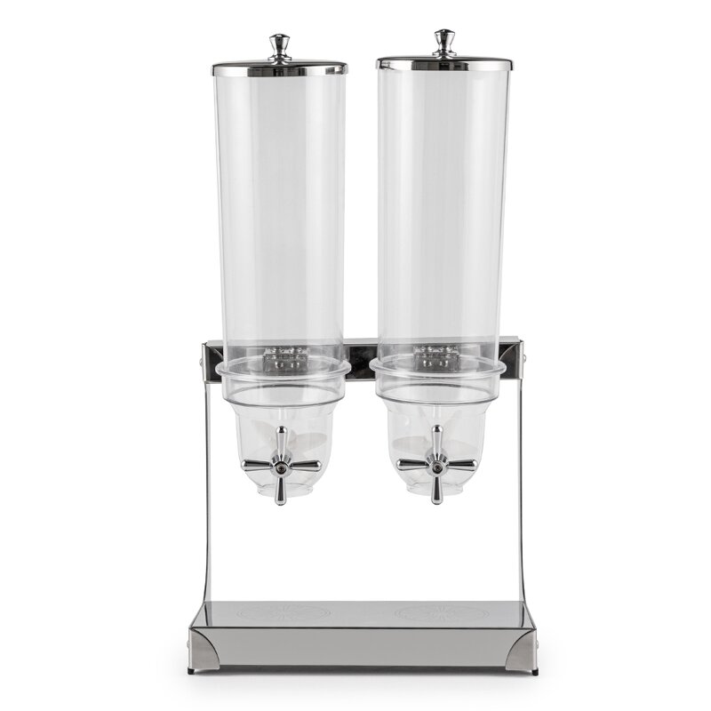 Cereal Dispenser Manufacturer - Christmas Hotel Double/Triple Round Rotating Bulk Muesli Oats Dry Food Storage