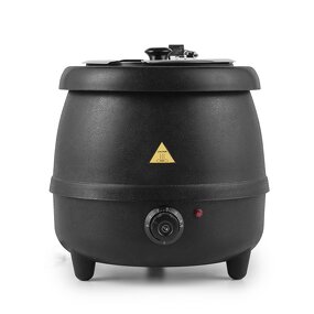 Soup Kettle Manufacturer - Hotel Buffet Rose Gold Black Industrial Heating Electric Commercial Warmer Stove with Foot