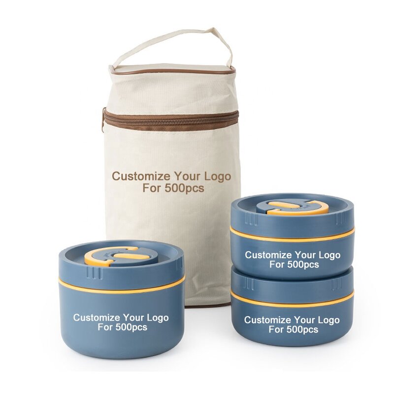 Lunchbox Manufacturer - 304 Stainless Steel Insulated Keep Warm Thermal Bento Food Storage Tiffin Set for Kid School