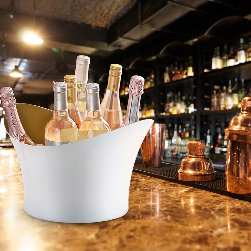 Beverages Tubs Manufacturer - Large Gold Black and White with Big Luxury Stainless Steel Ice Bucket Wine champagne Multi Bottle