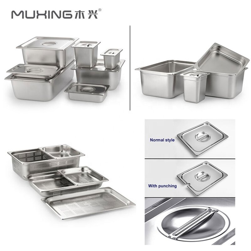 Food Pan Manufacturer - Hotel Supply European Style Perforated Container Stainless Steel SUS 201 & 304 Anti-Jamming GN Tray