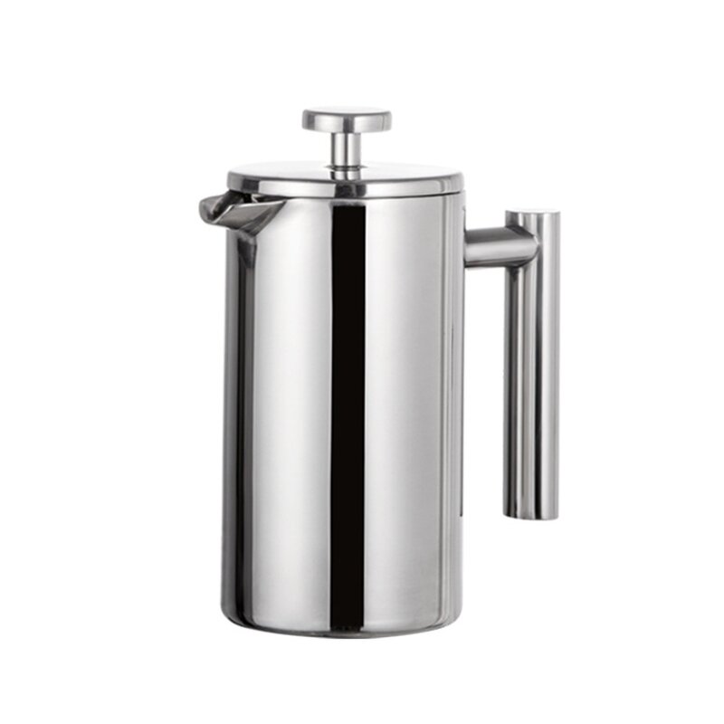 French Press Coffee Maker Manufacturer - Stainless Steel Double-Wall Insulated Coffee Pot Espresso Coffee Manual Barista Tools