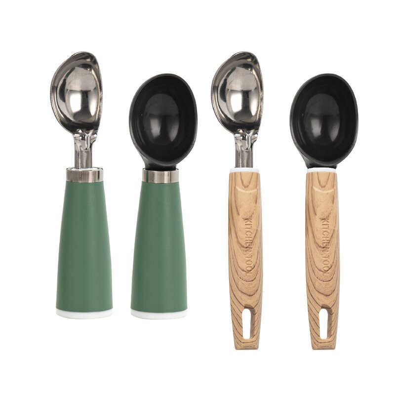 Ice Cream Scoop Manufacturer - Stainless Steel Fruit Serving Tool Plastic Minimalist Scooper Ball Former Sorbet Server Kitchen Gadgets