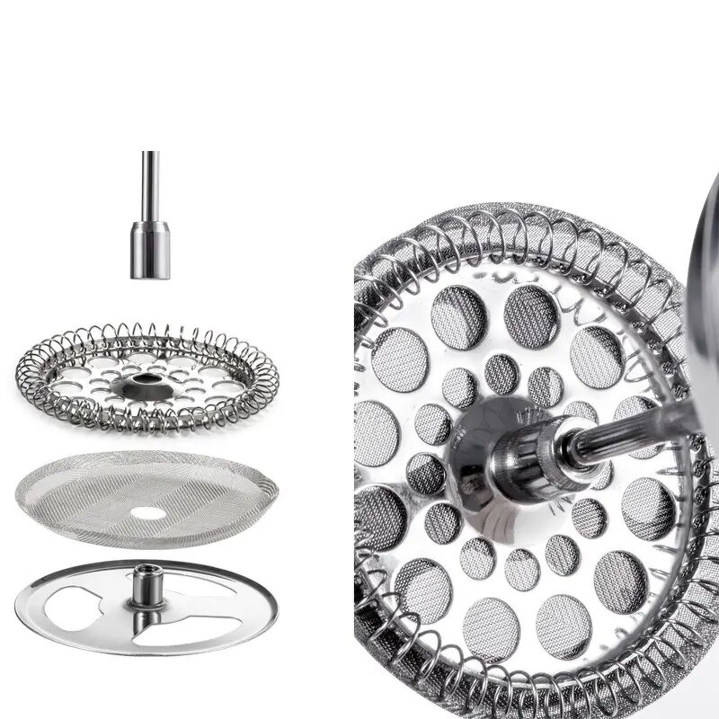 French Press Coffee Maker Manufacturer - Stainless Steel Double-Wall Insulated Coffee Pot Espresso Coffee Manual Barista Tools