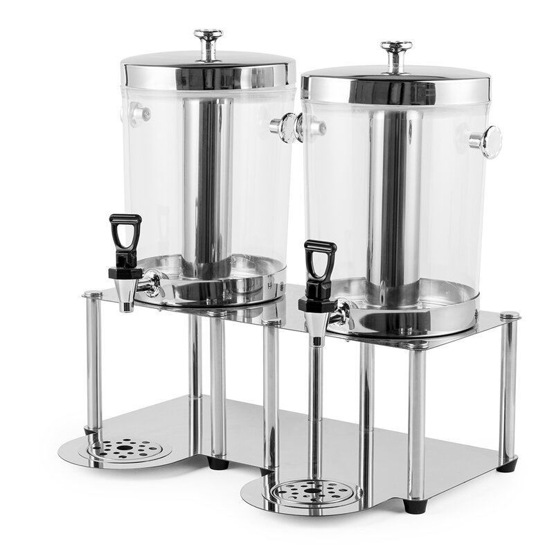 Beverage Dispenser Manufacturer - Stainless Steel Stand Plastic 1 or 2 Tank for Home Bar Restaurant Party for Cold Water Juice Beer