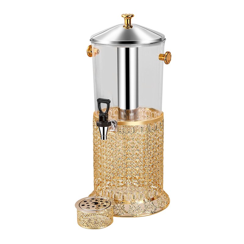 Juice Dispenser Manufacturer - Golden Luxury Cold Drink Beverage Stainless Steel Coffee for Catering Buffet